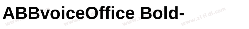 ABBvoiceOffice Bold字体转换